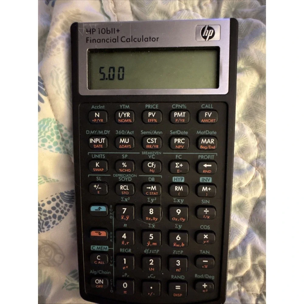 HP 10BII Financial Calculator‎ Tested Works New Batteries